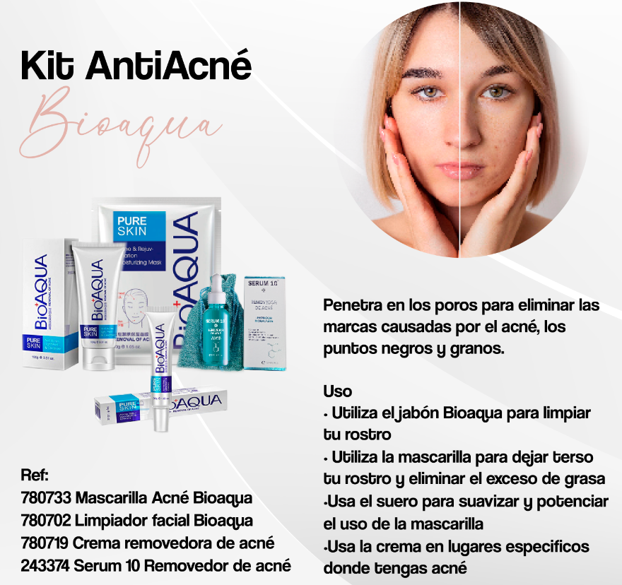 💆🏻Kit AntiAcné Bioaqua💦